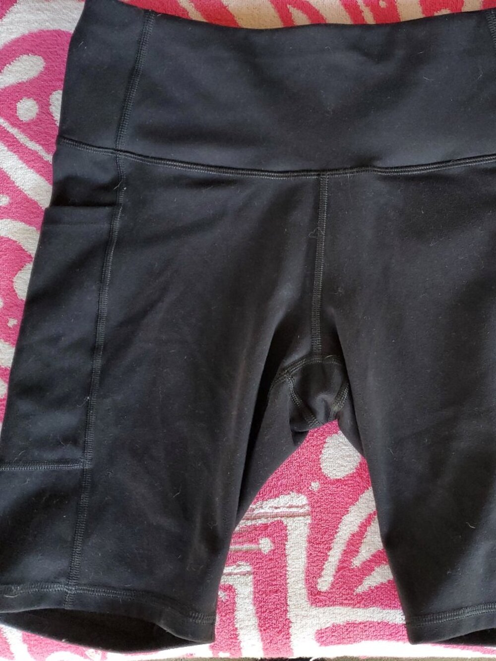 Black legging shorts